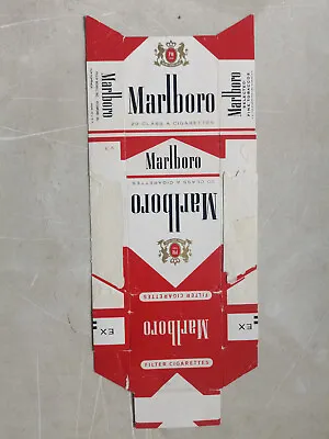 Opened Empty Cigarette Hard Pack--84 Mm-USA-Marlboro • $1.50