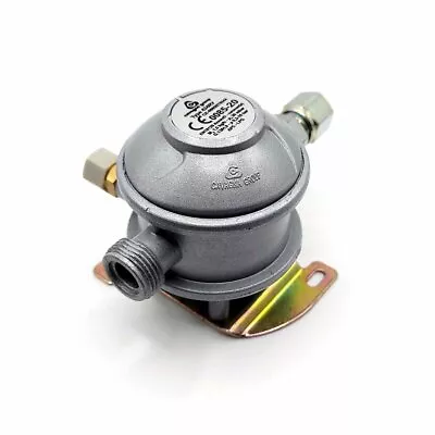 LPG Caravan Motorhome Gas Regulator Bulkhead 30mbar 8mm Outlet • £28.45