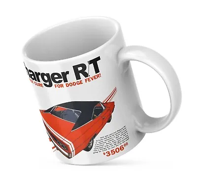 1968 Dodge Charger R/T Coffee Cup Mug 11oz Mopar Scat Pack SE 426 HEMI 440 FEVER • $14.99