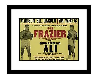 Muhammad Ali Vs Joe Frazier 8x10 Photo Print Poster 1970's Boxing Match Fight  • $10.99