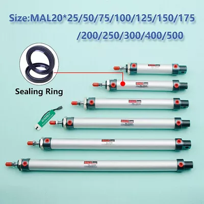 £12.45 • Buy NEW MAL20 Single Rod Double Acting Mini Pneumatic Air Cylinder