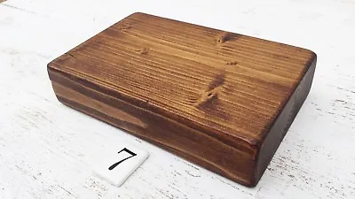 Solid Wood Floating Mantel Shelf Rustic With Shelf Support Brackets 14.5-20cm • £37