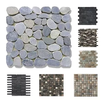 £12.45 • Buy Natural Stone Mosaic Wall Tiles Sheets