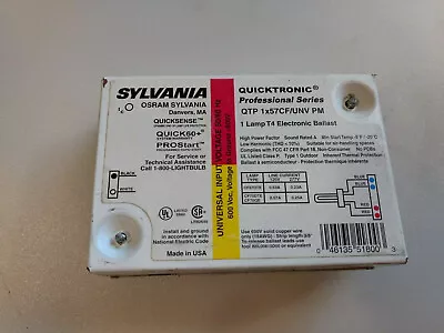 Sylvania Quicktronic QTP 1x57CF/UNV PM   1 Lamp T4 Ballast • $11.99