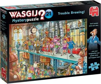 Wasgij Mystery 21 Trouble Brewing 1000pc Jigsaw Puzzle - 25006 • £4