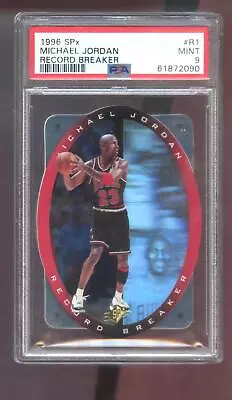 1996-97 Upper Deck SPx Record Breaker #R1 Michael Jordan PSA 9 Graded Card 96-97 • $130.96