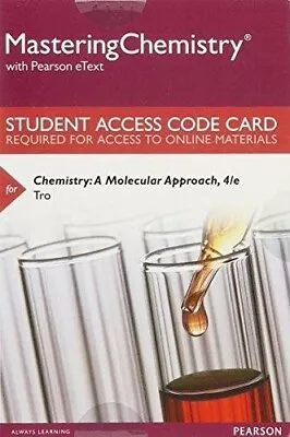 MasteringChemistry With Pearson EText Access Code Card Chemistry 4th Tro • $62.99