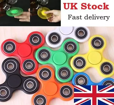 UK Fidget Finger Spinner Hand Focus Ultimate Spin Steel EDC Anti Stress Toys • £3.49