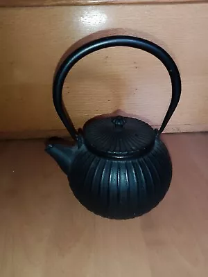 Teapot Black Cast Iron Metal Kitchenware  • £20