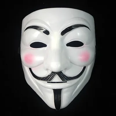 Anonymous V For Vendetta Guy Fawkes Fancy Dress Hallowee Face Mask Uk Seller • £4.65