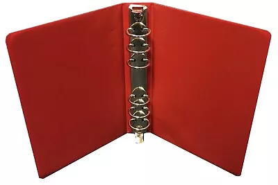 6 Rings Mini Binder For 4x6.5 Stamp Dealer Sales Pages Red Durable Free Shipping • $17.90