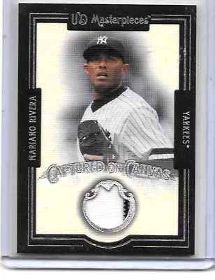 Mariano Rivera 2007 Ud Masterpieces Captured On Canvas Game Used Jersey • $13.49