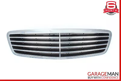 00-02 Mercedes W220 S55 S500 Hood Chrome Center Grille Grill OEM • $69