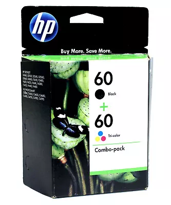 2PK Genuine HP 60 Ink Cartridge For DeskJet D2530 D2545 F4440 F4580 EXP DATE • $14.99