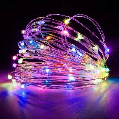 Battery Operated LED Fairy String Lights Lamp Christmas Party Wedding Home Decor • $4.64