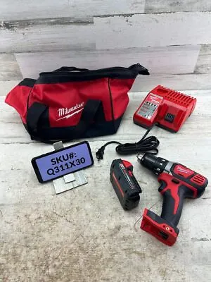 Tool Bag Ripped Milwaukee M18 18V 1/2 In. Drill Kit One 1.5Ah Battery Charger & • $113.09