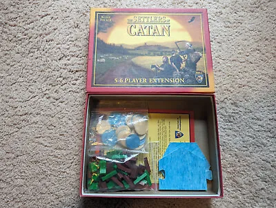 Settlers Of Catan 5-6 Player Extension 3062  - All Wooden Pieces - Incomplete • $10.49