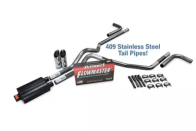 Chevy GMC 1500 07-14 2.5  SS Dual Exhaust Kit Flowmaster Super 40 Side Slash • $457.25