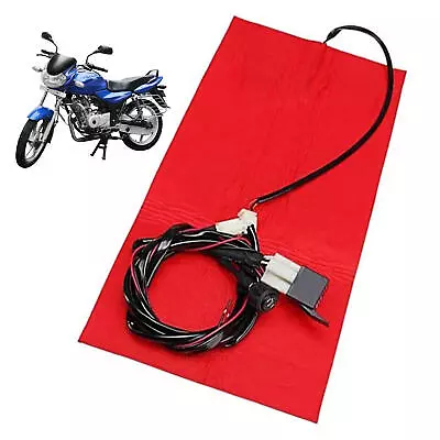 Waterproof 12V Motorcycle ATV E-Bike Seat Heating Pad Heater Kit With Switch • $25.47