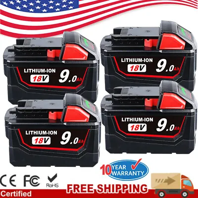 Battery /Charger For Milwaukee M18 Li-Ion XC 9.0Ah Extended Capacity 48-11-1860 • $90.98
