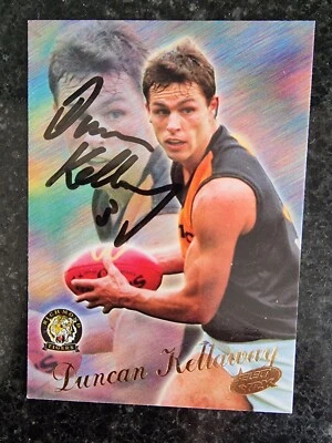 $20 • Buy Richmond Tigers Afl Football Signed Cards X 8, Duncan Kellaway