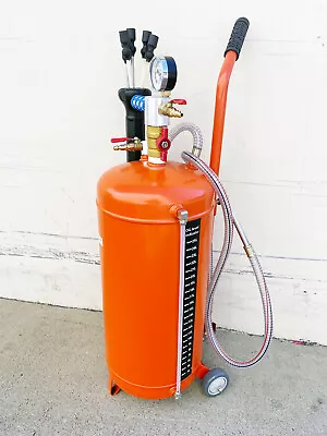 6 Gallon Oil Extractor Extract Fluid Evacuator Tank Vacuum Evacuate W/6 Adapters • $194.99