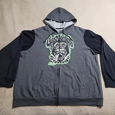 GAS MONKEY GARAGE Zip Up Hoodie Sweatshirt Mechanics Richard Rawlings Size 2XL • $29.95