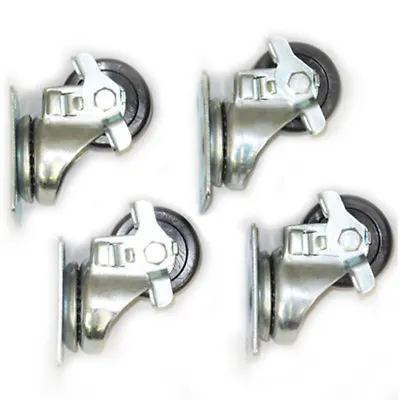 Studio 7 WHEELS1 Locking Caster Wheels 4 Pack For Cabinet Or Road Case • $22.99