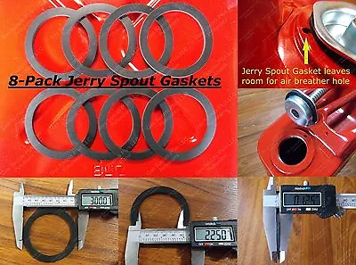 8x New Jerry Gas Can Spout Gaskets Can Gallon 20L Military Army Rubber BLITZ • $25