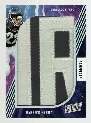 $199.99 • Buy Derrick Henry 2021 Panini Worn Nameplate Letter Patch #1/4 **tennessee Titans**