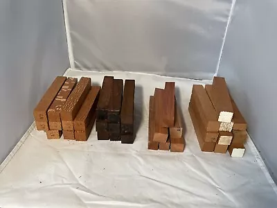 Mixed Lot Of Wood Turning Pen Blanks 35 Pieces Lot 1 • $48