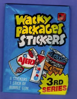 1  1979 Topps Wacky Packages 3rd Series Wax Pack 6 Stickers From My Box • $8.99