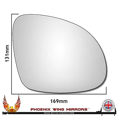 Right Hand Driver Side For VW Tiguan Mk1 2007-2018 Convex Wing Door Mirror Glass • $8.71