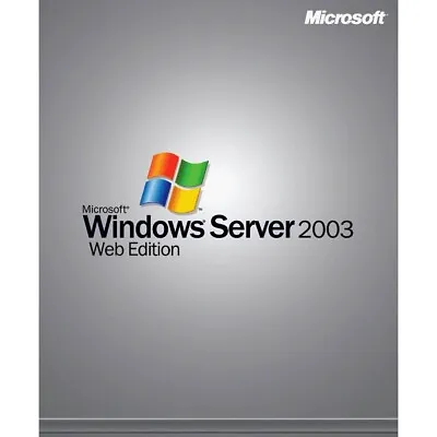 Windows Server 2003 Web Edition Full Version CD W/ License Key • $16.99