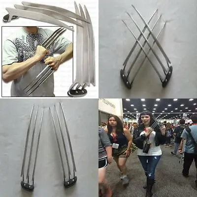 One Pair Of Stainless Cosplay Steel Wolverine Claws   • $44.91