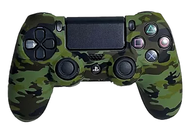 $9.90 • Buy Silicone Cover For PS4 Controller Case Skin - Dark Green Camo