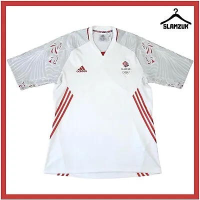 Team GB Olympic Kit Football Shirt Adidas Medium Great Britain 2012 O53488 S42 • £34.99