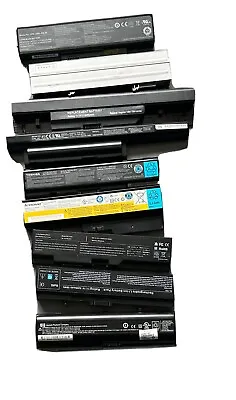 Joblot 10 Genuine External Laptop Batteries Various Brands HP Toshiba UNTESTED • £24.50