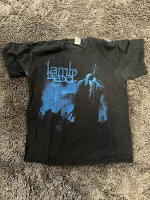 Lamb Of God 2007 UK Tour Shirt T-Shirt Tee Size Medium • £20