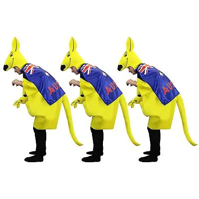 Australian Kangaroo Fancy Dress Costume With Australia Day Flag Cape Rugby Lot • £24.99