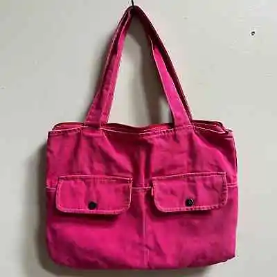 GUC | Y2K 2003 | Levi’s X Yak Pak Canvas Tote | Hot Pink • $24