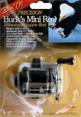 Lot 3 B'n'M BMR1 Bucks Mini 3oz Tension Control 3.6:1 Baitcasting Fishing Reel • $73.36