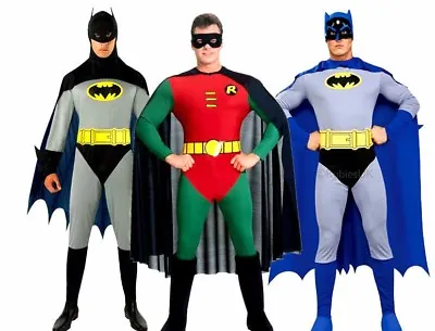£36.95 • Buy Official Adult BATMAN Or ROBIN Fancy Dress Costume Outfit Book Wk Gotham Mens