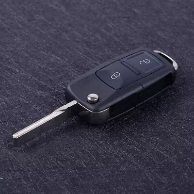 2 Button Flip Blank Remote Key Case Shell Fit For VW Seat Leon Toledo • $8.15