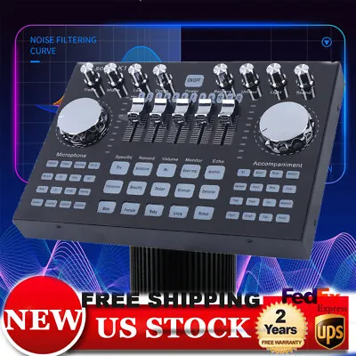 $47.50 • Buy DJ Mixer & Voice Changer External Live Sound Card K1 Audio Device For Game Live