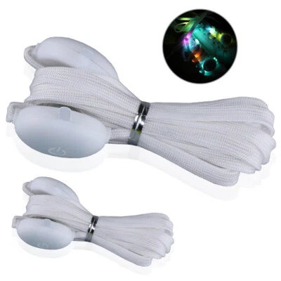 £9.49 • Buy LED Shoe Laces Flash Light Up Colours Glow Flashing Shoelaces White -- 2 Pack