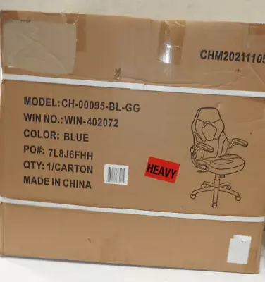 Black/Blue Racing Gaming Chair CH-00095-BL-GG • $144.99