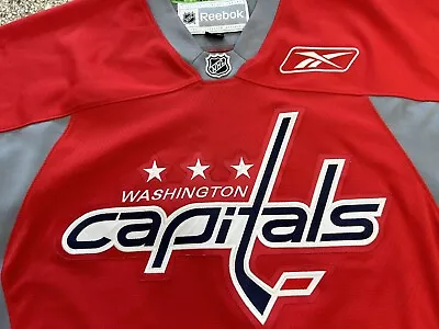 WASHINGTON CAPITALS Reebok Authentic Red NHL Hockey Jersey Men’s Adult LARGE • $39.99