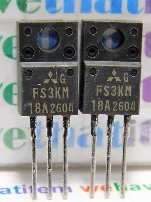 FS3KM18A / MOSFET / TO220 / 2 PIECES (qzty) • $4.99