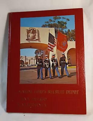 Vtg. U.s. Marine Corps Recruit Depot San Diego Ca Hardcover Book Militaria 1989 • $24.99